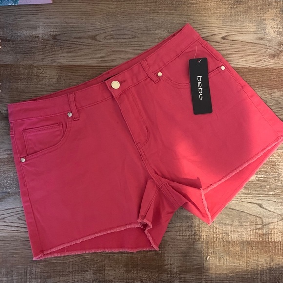 NWT Bebe Raspberry Sorbet Shorts - Picture 1 of 5